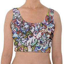 Load image into Gallery viewer, "Silliness" Velvet Crop Tank