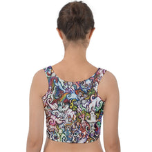 Load image into Gallery viewer, "Silliness" Velvet Crop Tank