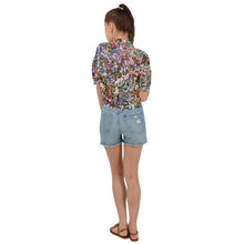 Load image into Gallery viewer, "Silliness" Front-Tie Button-Up Shirt