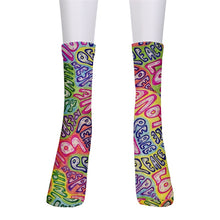 Load image into Gallery viewer, &quot;PLUR&quot; Crew Socks