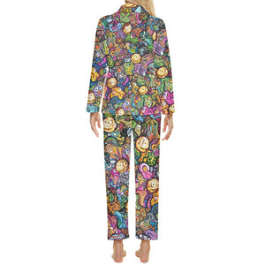 "Sensible Absurdity" Women's Velvet Pajama Set
