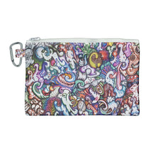Load image into Gallery viewer, &quot;Silliness&quot; Canvas Zipper Bag