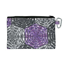 Load image into Gallery viewer, &quot;Watcher&#39;s Web&quot; Canvas Zipper Bag