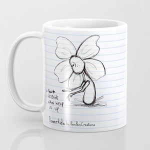 "Easily Discouraged" Flowerkid - Ceramic Mug