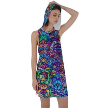 Load image into Gallery viewer, &quot;Seemingly Random Tendencies&quot; Racer Back Hooded Dress