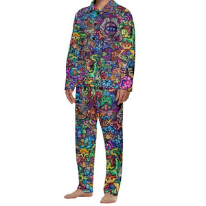 "Seemingly Random Tendencies" Men's Velvet Pajama Set