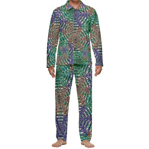 "Watcher's Web" Men's Velvet Pajama Set