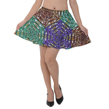Load image into Gallery viewer, &quot;Watcher&#39;s Web&quot; Velvet Skater Skirt