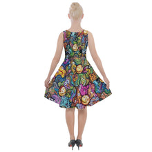 Load image into Gallery viewer, &quot;Sensible Absurdity&quot; Pocketed Skater Dress