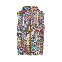 Load image into Gallery viewer, &quot;Silliness&quot; Sleeveless Zip Up Hoodie
