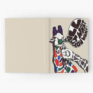 "Call It What You Want Giraffes" Hardcover Journal