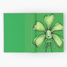 Load image into Gallery viewer, &quot;Green Color Chakra Flowerkid&quot; Hardcover Journal