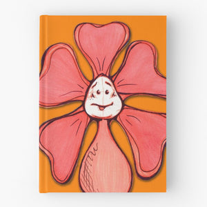 "Orange Color Chakra Flowerkid" Hardcover Journal