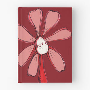 "Red Color Chakra Flowerkid" Hardcover Journal