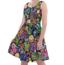 Load image into Gallery viewer, &quot;Sensible Absurdity&quot; Knee Length Skater Dress