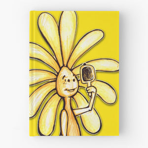 "Yellow Color Chakra Flowerkid" Hardcover Journal