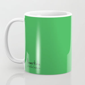 "Green" Color Chakra Flowerkid - Ceramic Mug