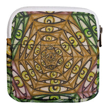 Load image into Gallery viewer, &quot;Watcher&#39;s Web&quot; Square Zipper Pouch