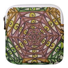 Load image into Gallery viewer, &quot;Watcher&#39;s Web&quot; Square Zipper Pouch