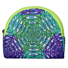 Load image into Gallery viewer, &quot;Watcher&#39;s Web&quot; Round Zipper Pouch