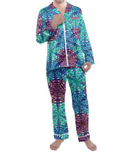 Load image into Gallery viewer, &quot;Watcher&#39;s Web&quot; Men&#39;s Satin Pajama Set
